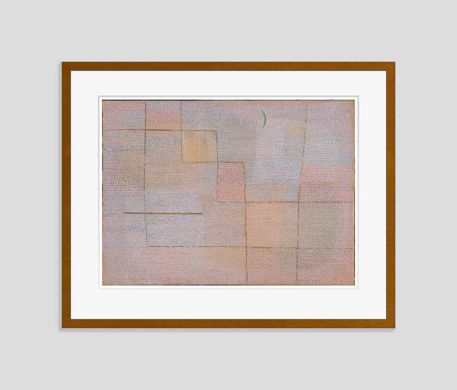 Paul Klee 'Clarification' Archival Pigment Print Framed In Brown