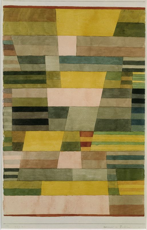 Paul Klee 'Monument' Archival Pigment Print Framed In Brown photo furniture