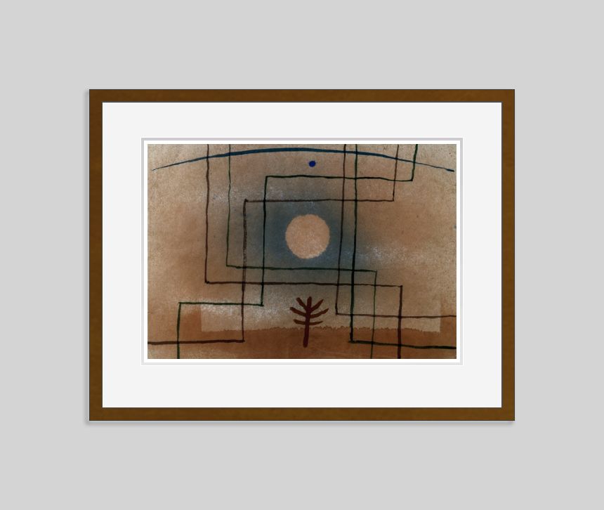 Paul Klee 'Plant According To Rules' Archival Pigment Print Framed In Brown