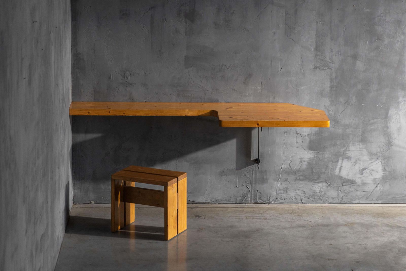 Wall Mounted Console Table By Charlotte Perriand, France, 1950s photo 8809.0