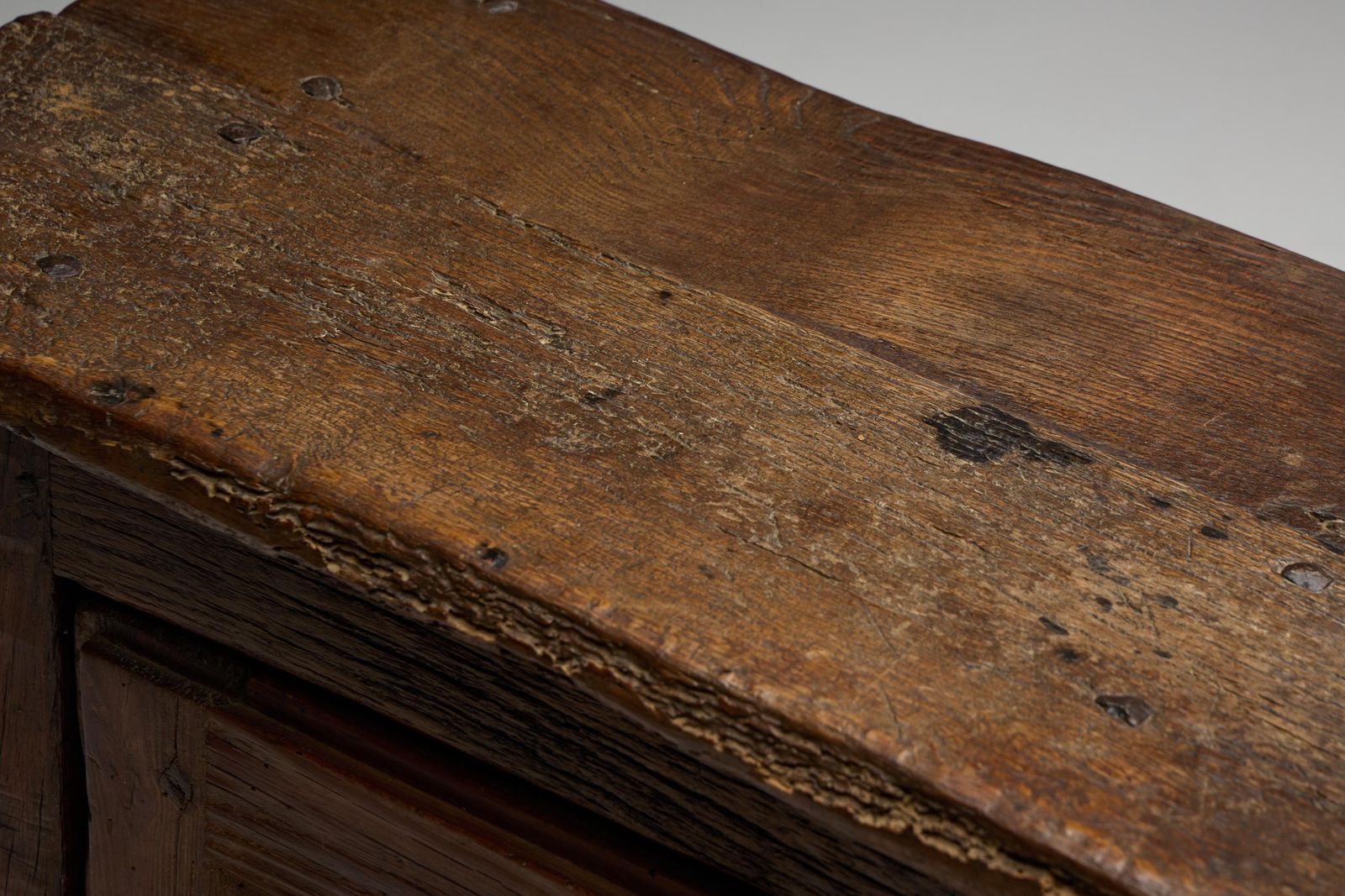 photo for sale Antique Rustic Oak Cabinet, France, 19th Century