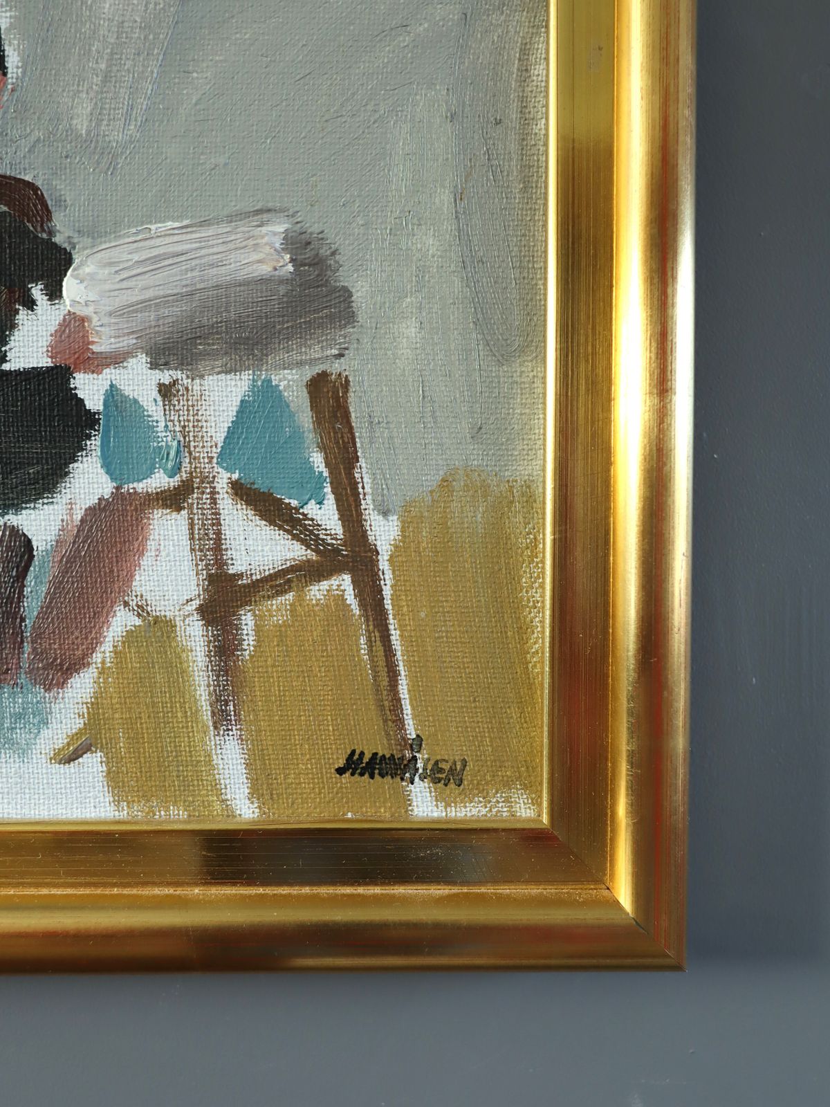 The Craft Of Two Oil Painting, Mid 20th Century photo buy
