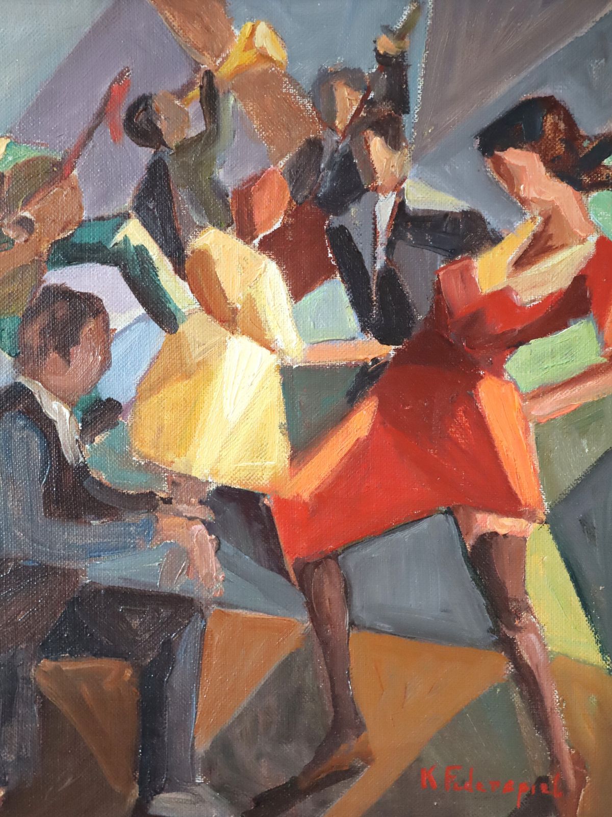 Dance The Night Away Oil Painting photo buy