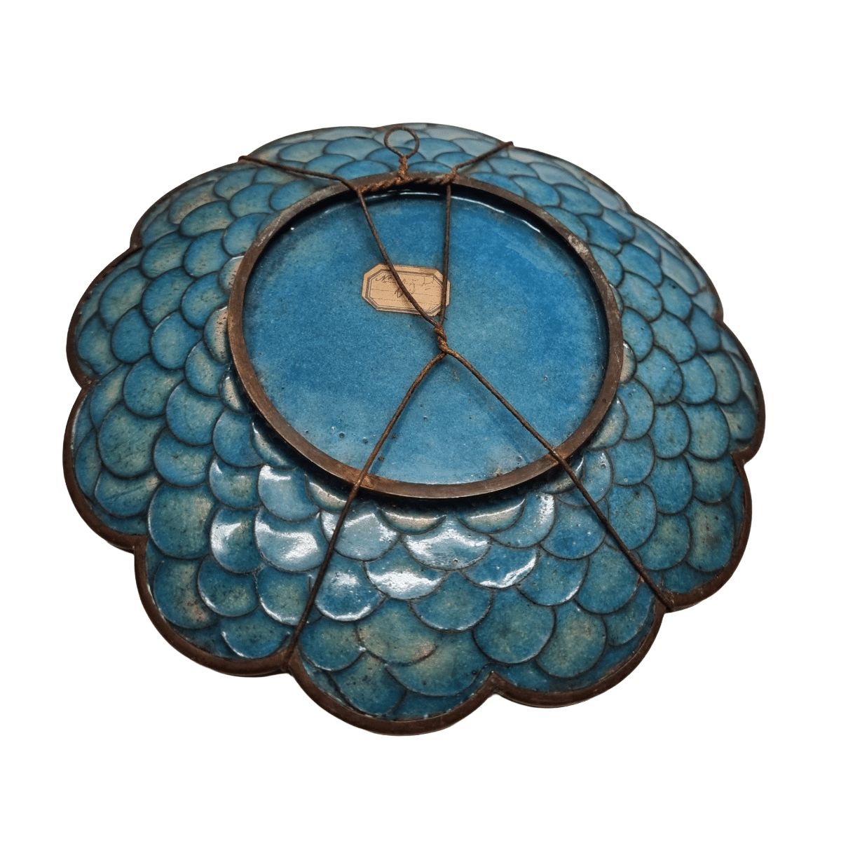 Antique Japanese Cloisonné Wall Plate, Late 1800s photo 195.0