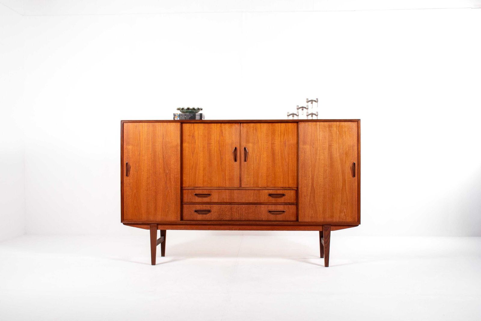 Danish Mid Century Teak And Rosewood Sideboard By P. Westergaard Møbelfabrik, 1960s