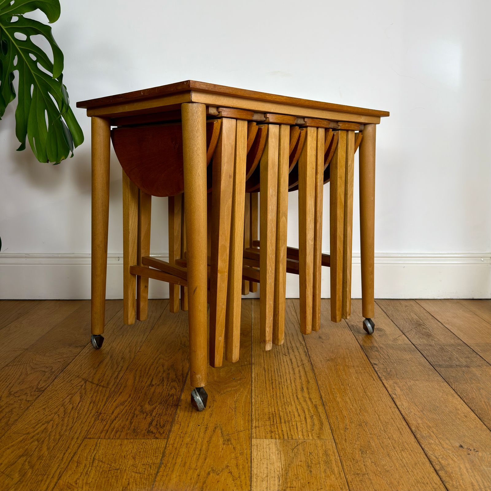 Mid Century Danish Teak Nest Of Tables By Poul Hundevad photo vinterior