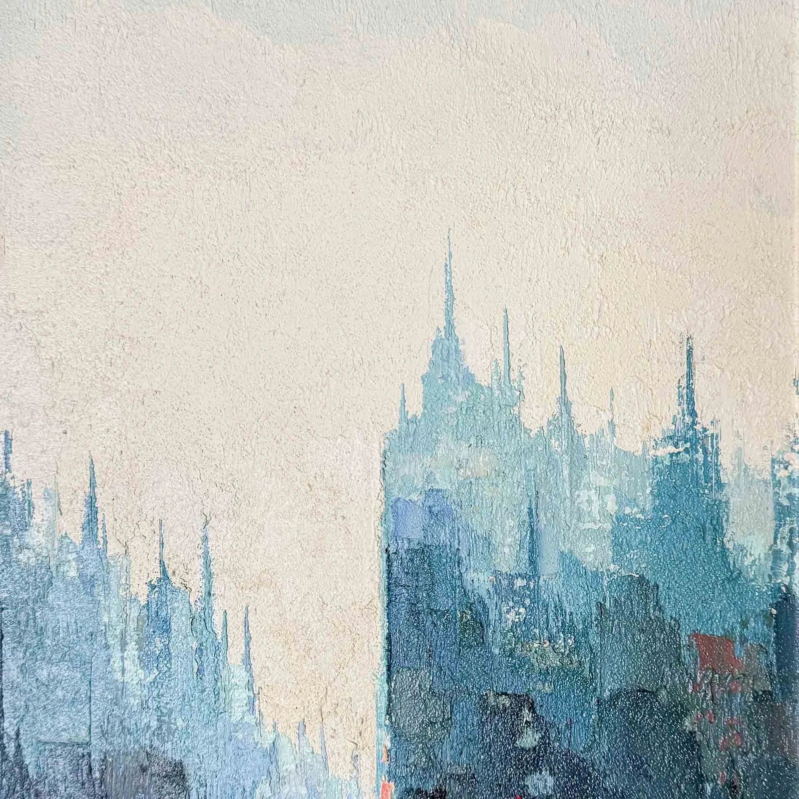 Cityscape Oil Painting, Signed M Berenguer photo for sale