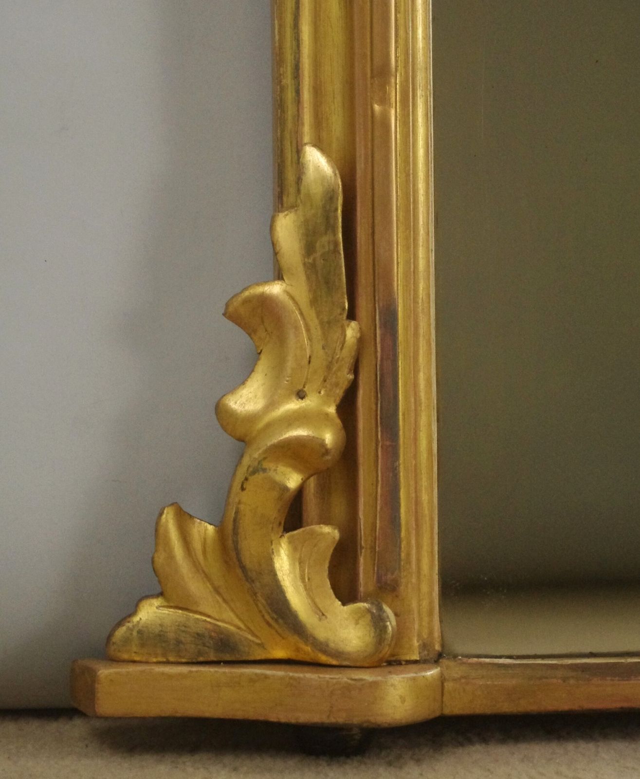 Victorian Giltwood Arch Top Overmantle Mirror photo 1650.0