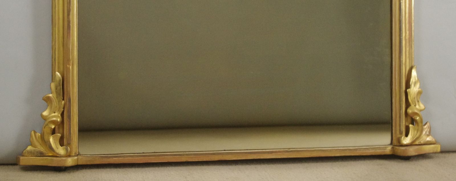 Victorian Giltwood Arch Top Overmantle Mirror photo buy