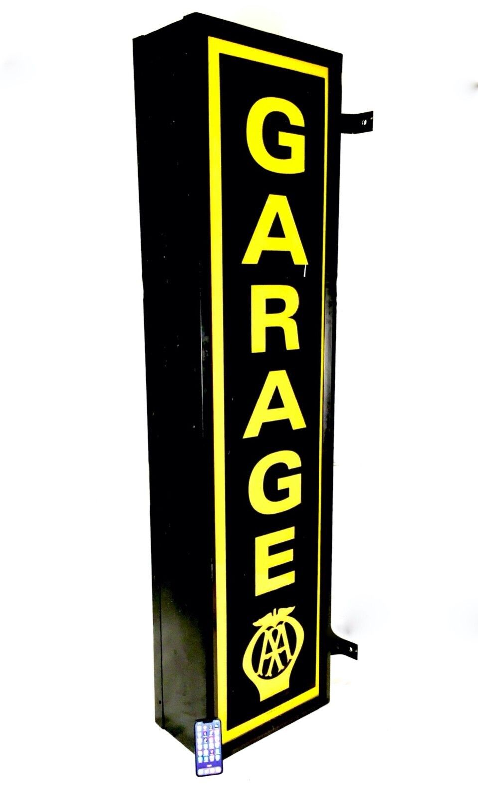 photo buy Antique Advertising Very Large Aa Garage Lightbox Sign Restored Working Order