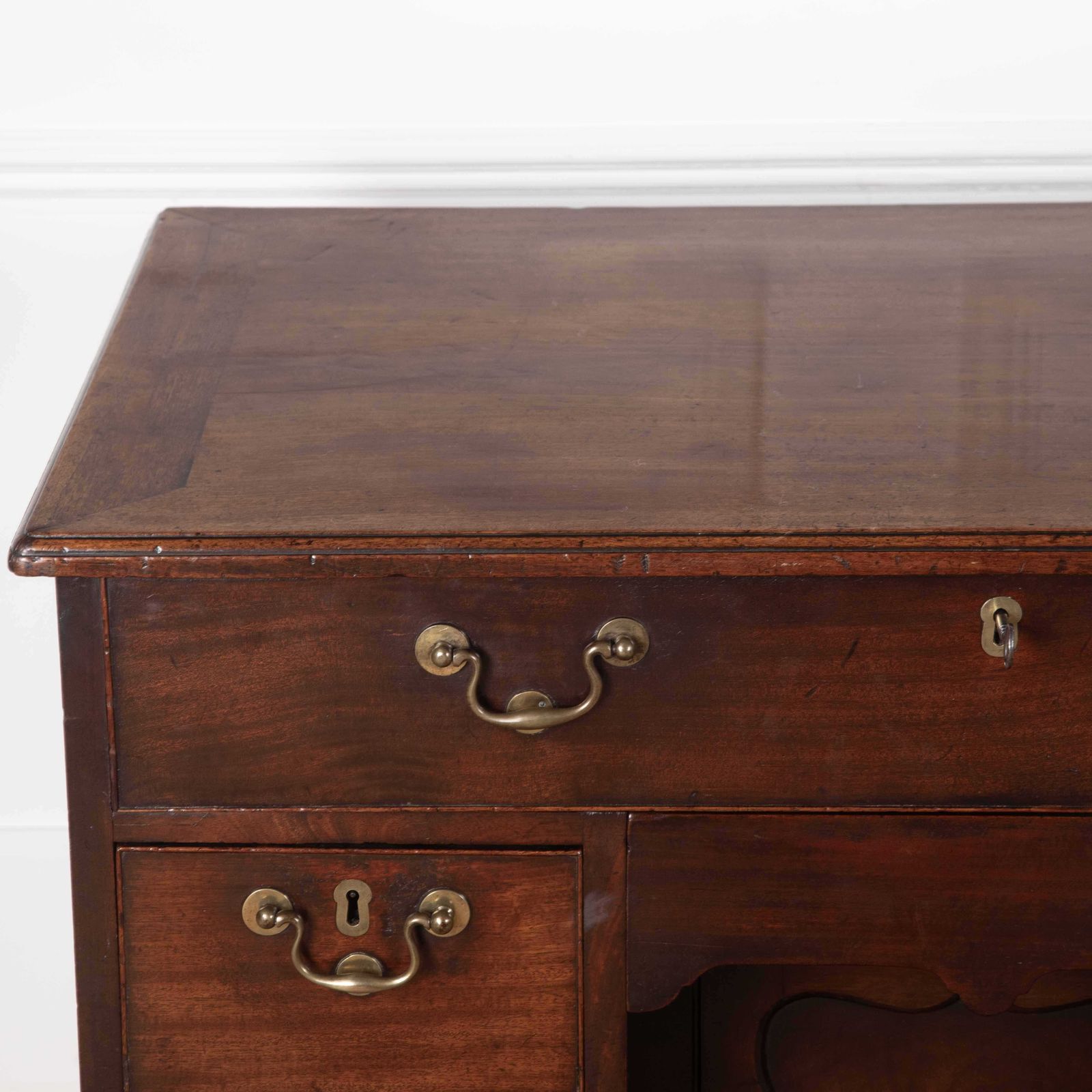 photo for sale C18th Mahogany `Grendy` Kneehole Desk