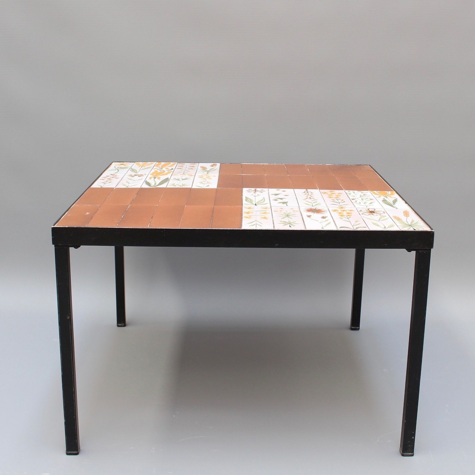 Coffee Table With Decorative Ceramic Tiles By Roger Capron (Circa 1970s) photo for sale