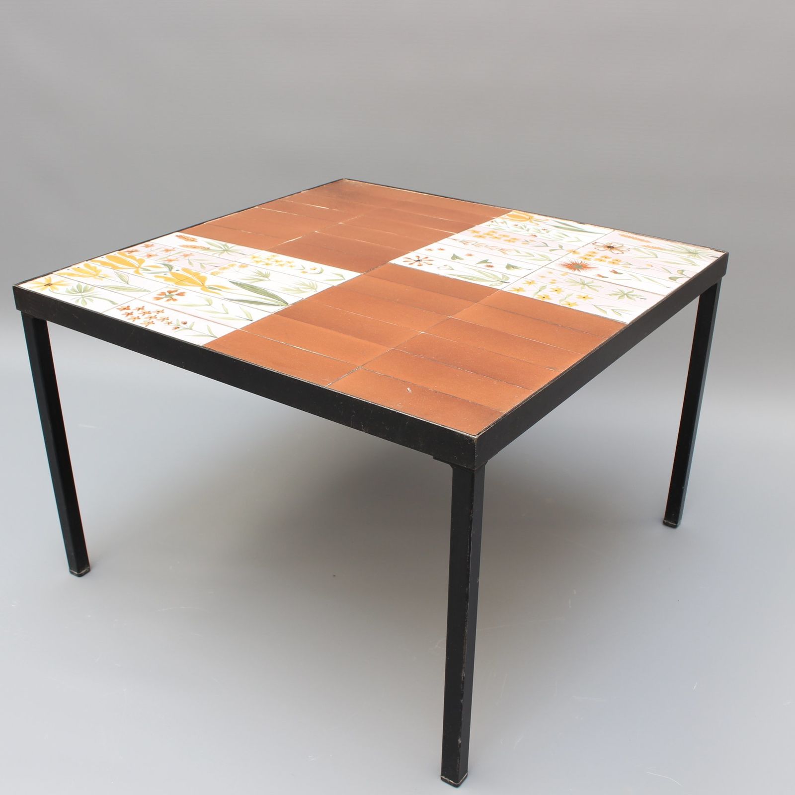 720.0 Coffee Table With Decorative Ceramic Tiles By Roger Capron (Circa 1970s) photo