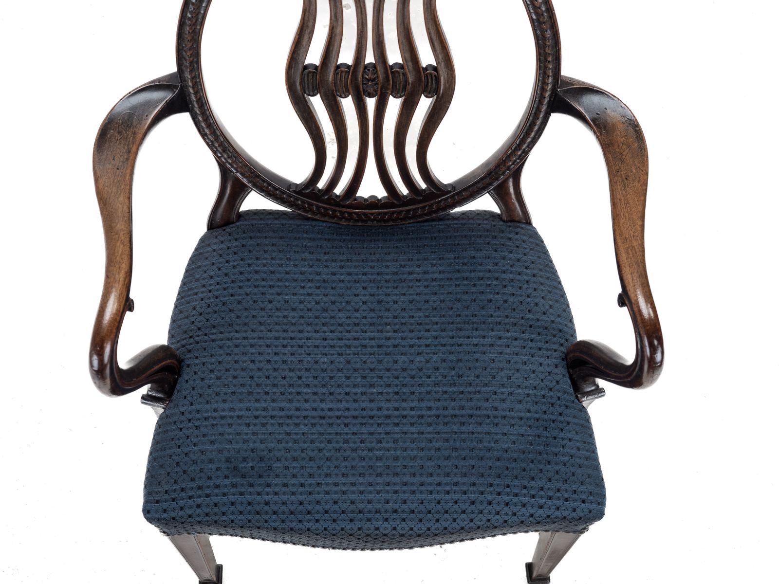 photo vinterior Pair Of Late 19th Century Mahogany Hepplewhite Style Armchairs (Carvers), C.1870