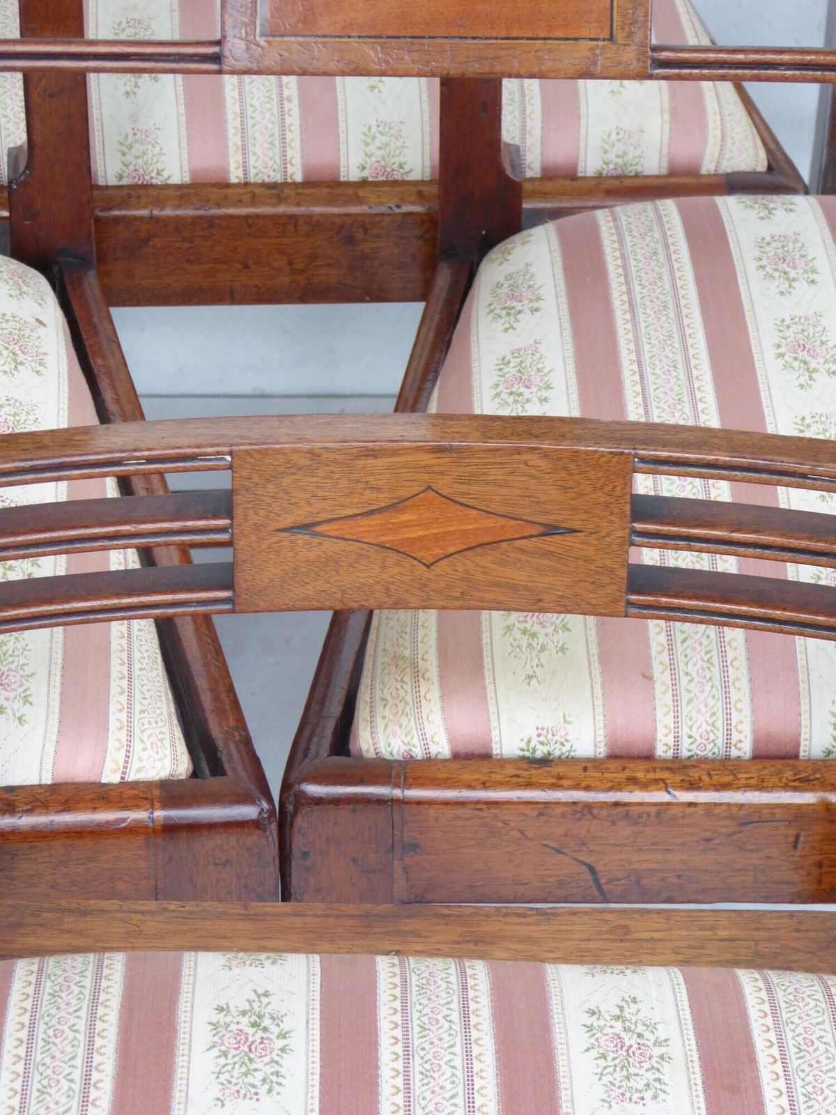 Set Of 8 George III Mahogany Dining Chairs photo vintage