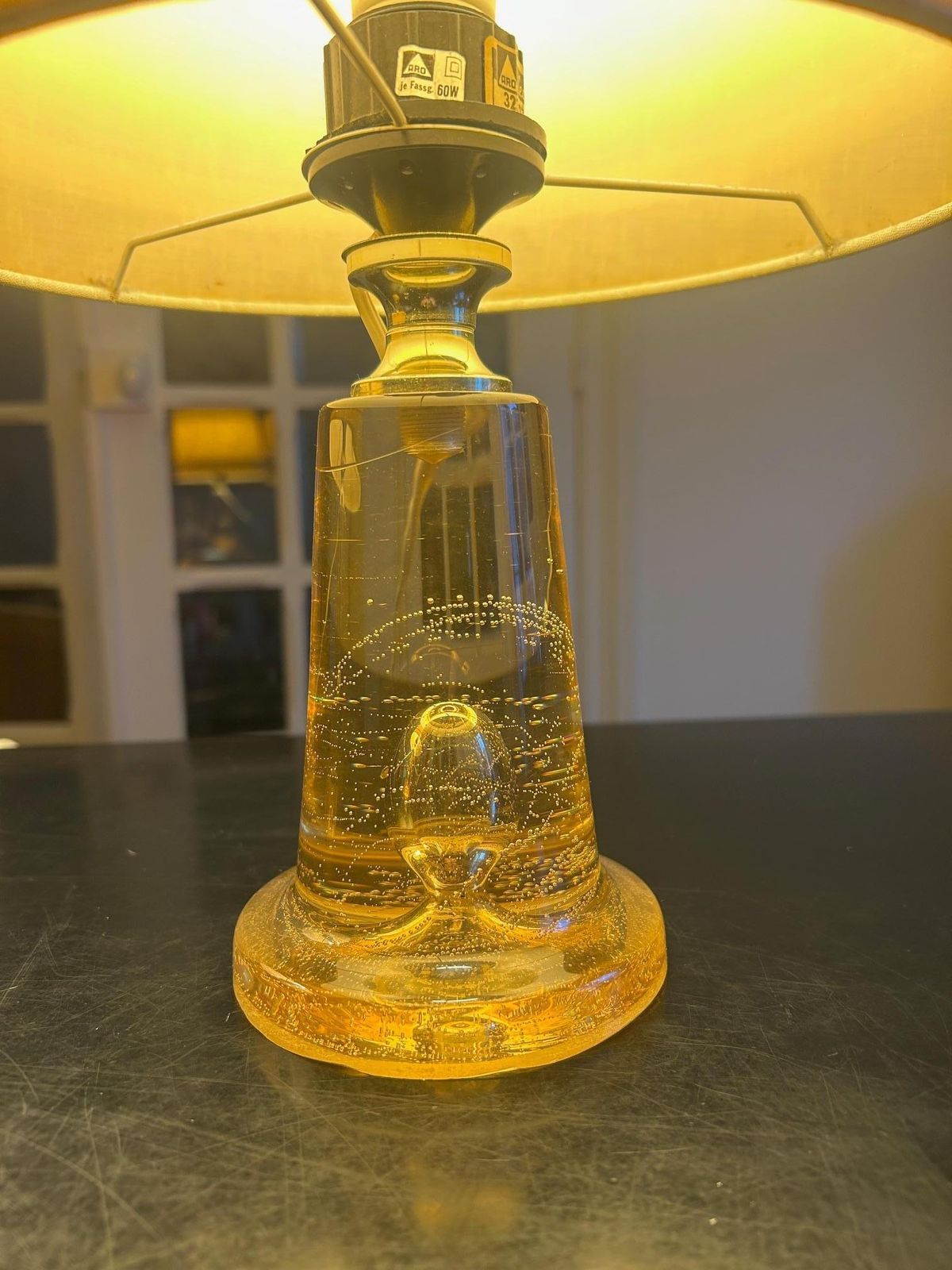 photo vinterior Pair Of Aro Leuchten Resin Lamps, 1970