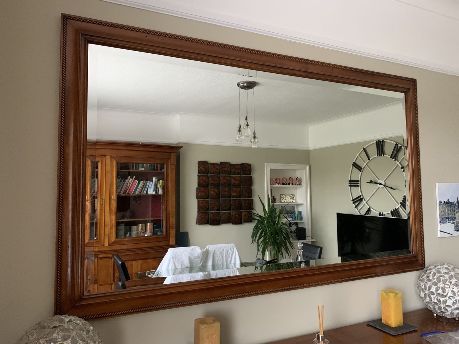 Cherrywood Side Board With Matching Mirror photo 1100.0