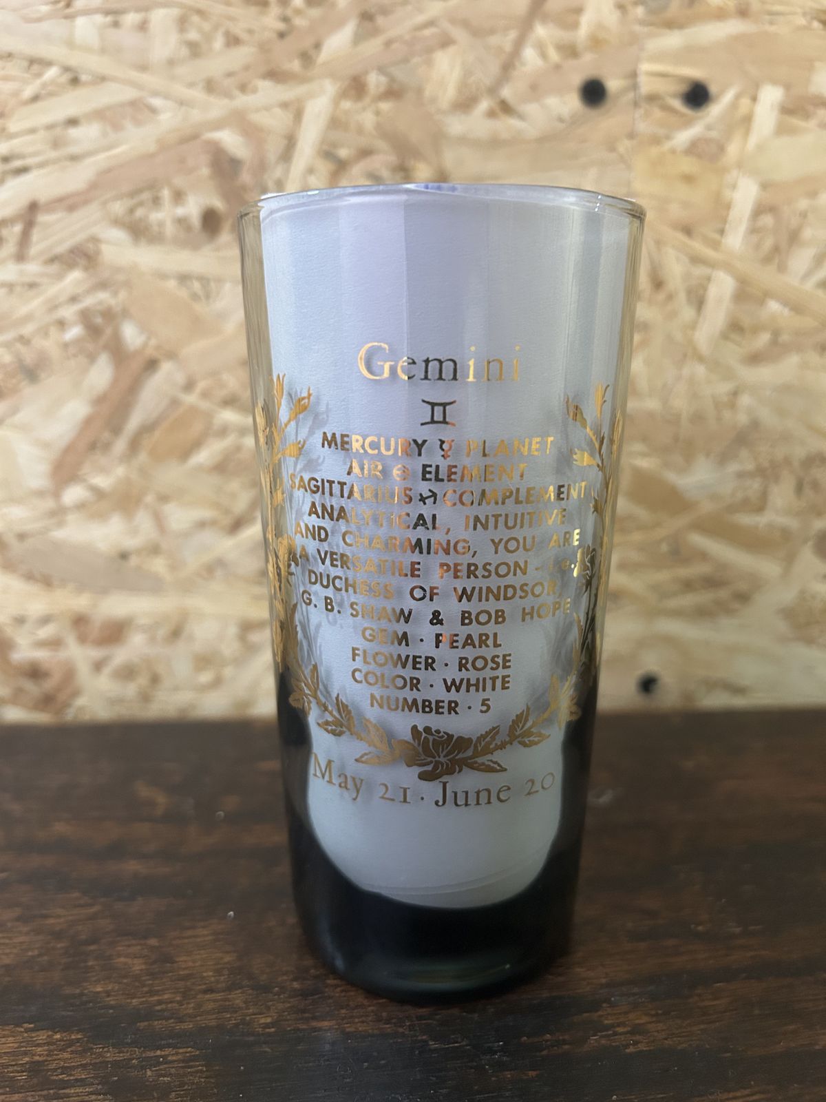 photo vintage Rare Complete Set Federal Zodiac Hi Ball Glasses   All 12 Signs
