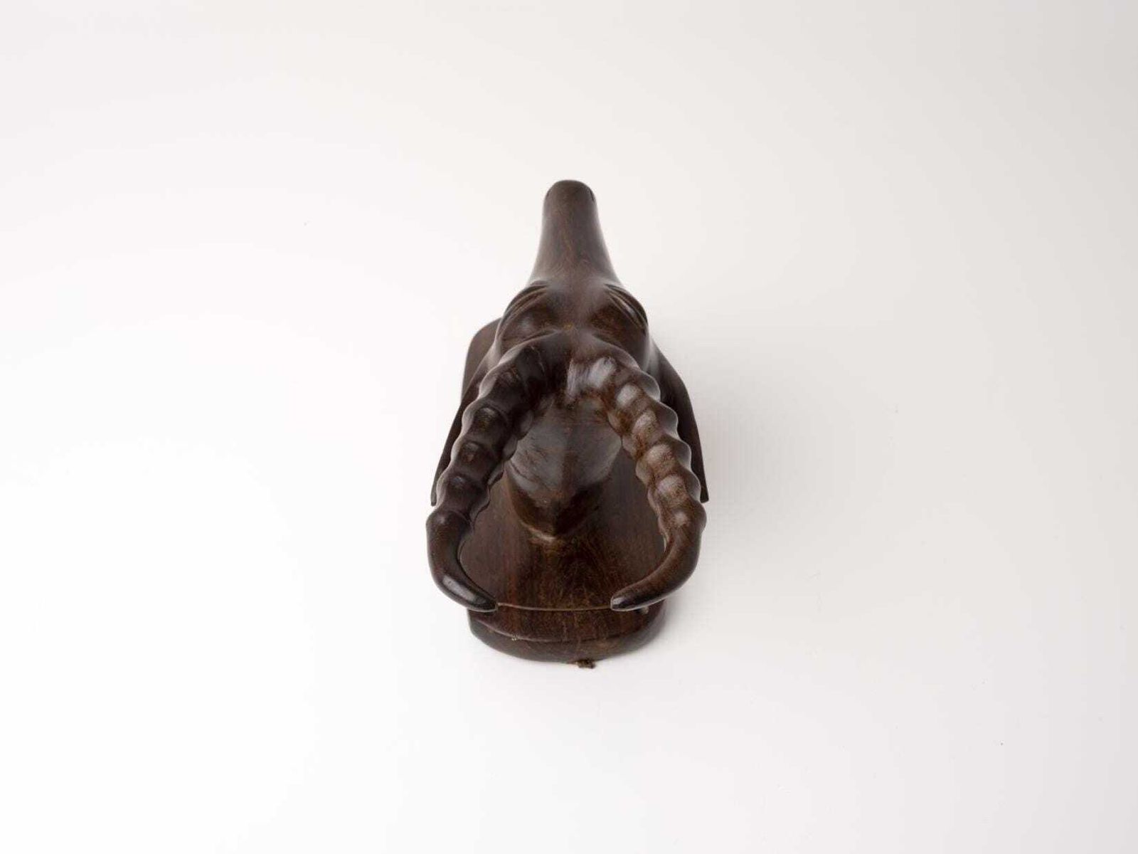 Mid Century African Wall Bust | Hand Carved Wooden African Sculpture photo vinterior