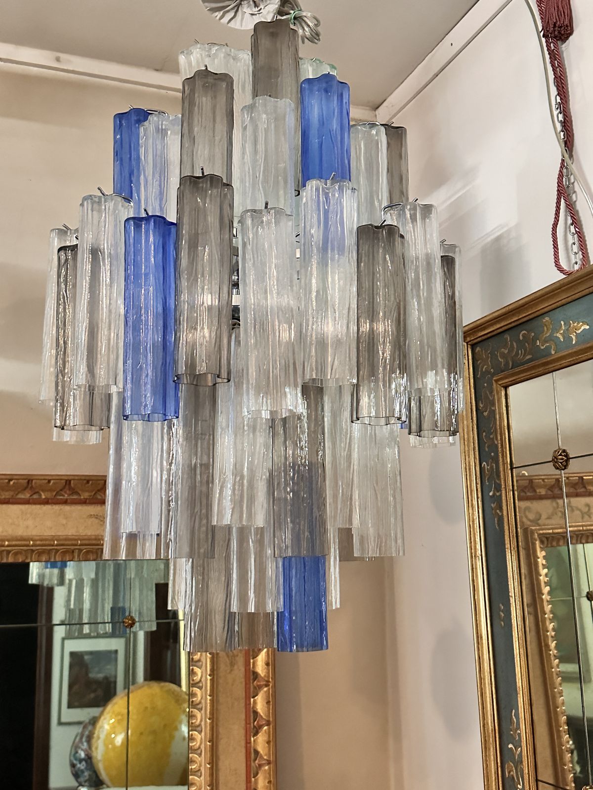 Contemporary Modern “Tronchi” Murano Glass Sputnik Chandelier By Simoeng photo vinterior