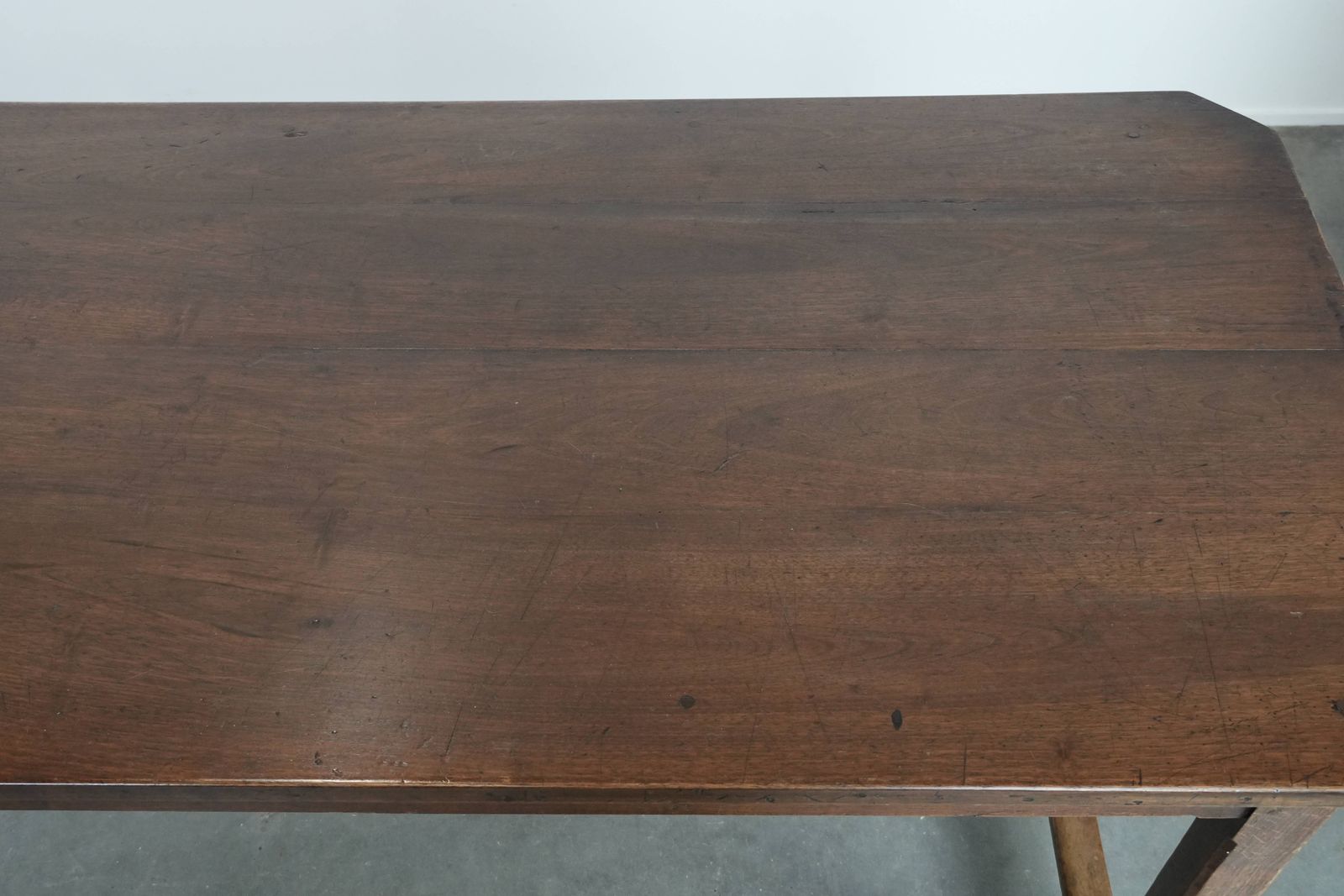 Beautiful Antique French Dining Table For 4 To 6 People From The Late 18th/Early 19th Century With An Oak Top, A Drawer And A Bread/Pull Out Shelf photo vintage