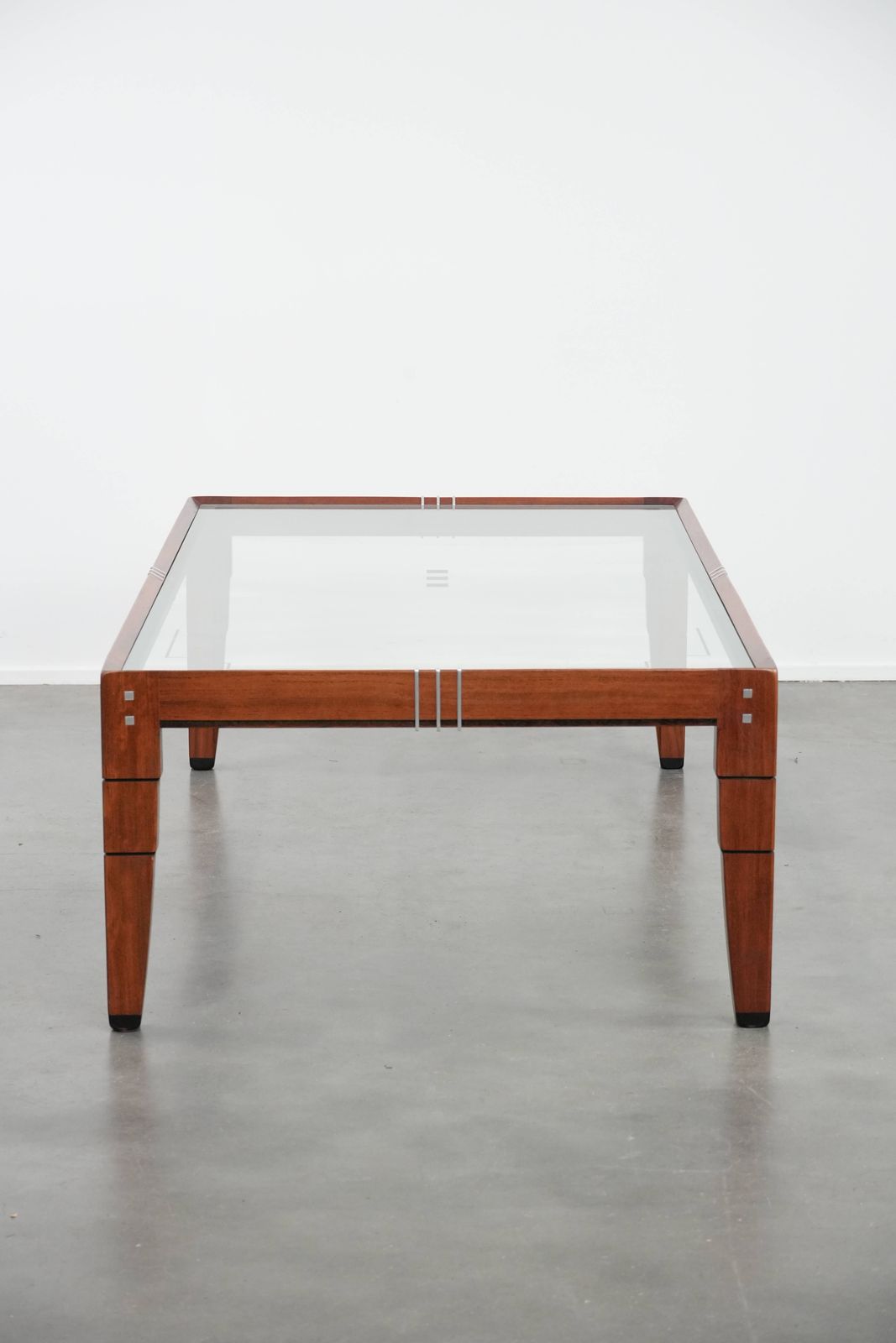 Beautiful Art Deco Design Coffee Table By Schuitema From The Decoforma Series With A Glass Top photo for sale