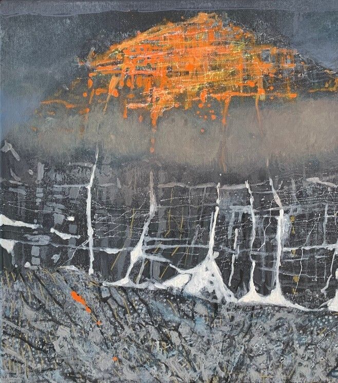 Inversione Arancione (Inspired By Kiefer), 2023 Andrzej Borowski photo Art