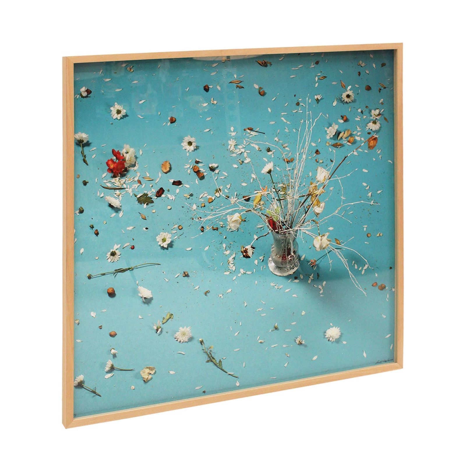 "Gran Bouquet Azul" By Xurxo Gómez Chao Floral Blue Abstract Still Life 2017 photo furniture