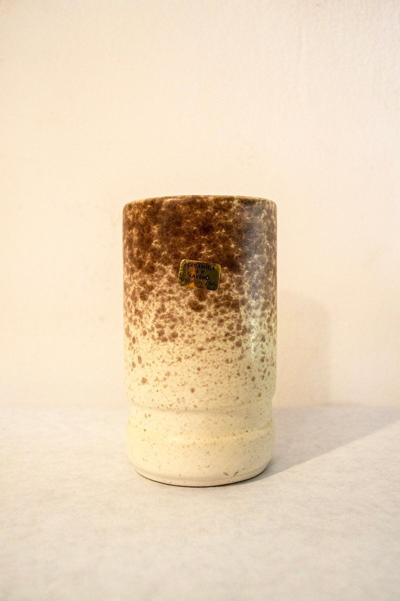 Karaf Met Glazen Van Albino Reggiori Voor Società Italiana Ceramica Laveno, Jaren 1970, Set Van 7 photo for sale