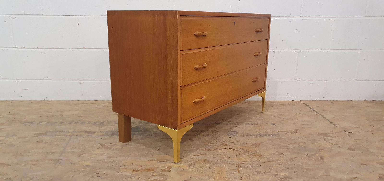 photo furniture Mid Century 3 Drawer Low Chest