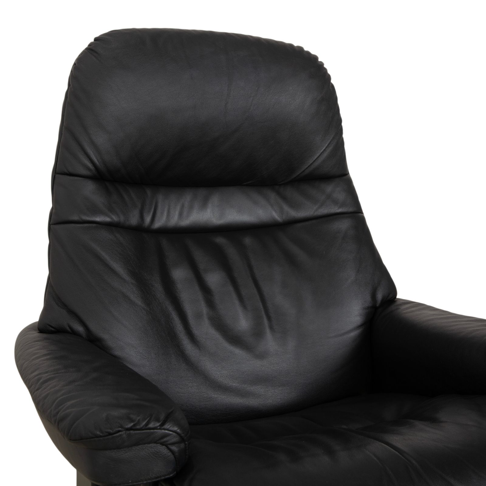 Stressless Sunrise Leather Recliner Dark Grey Anthracite With Manual Reclining Function photo 2022.0
