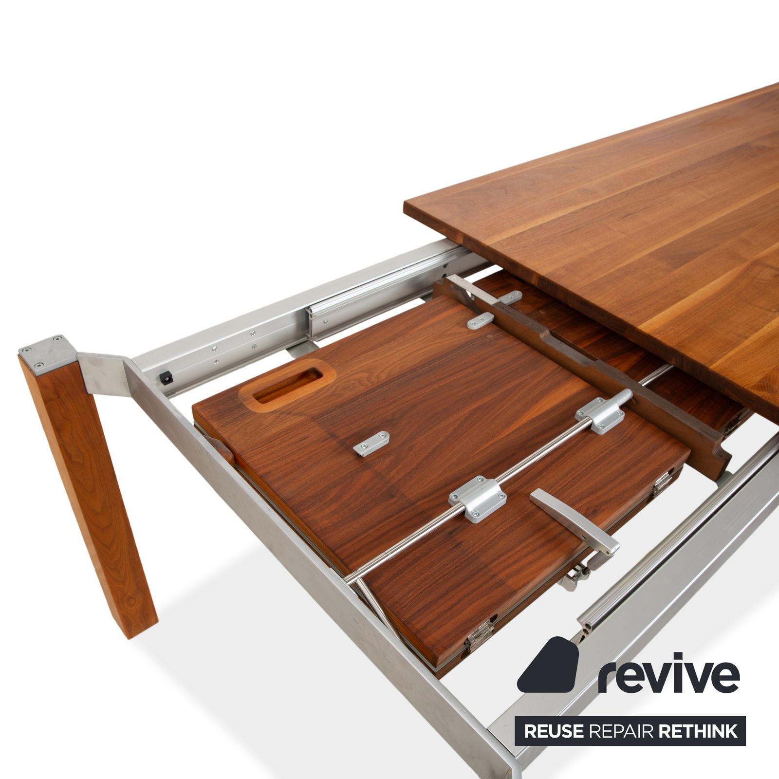 Table à manger Team 7 en bois brun extensible photo 4806.0