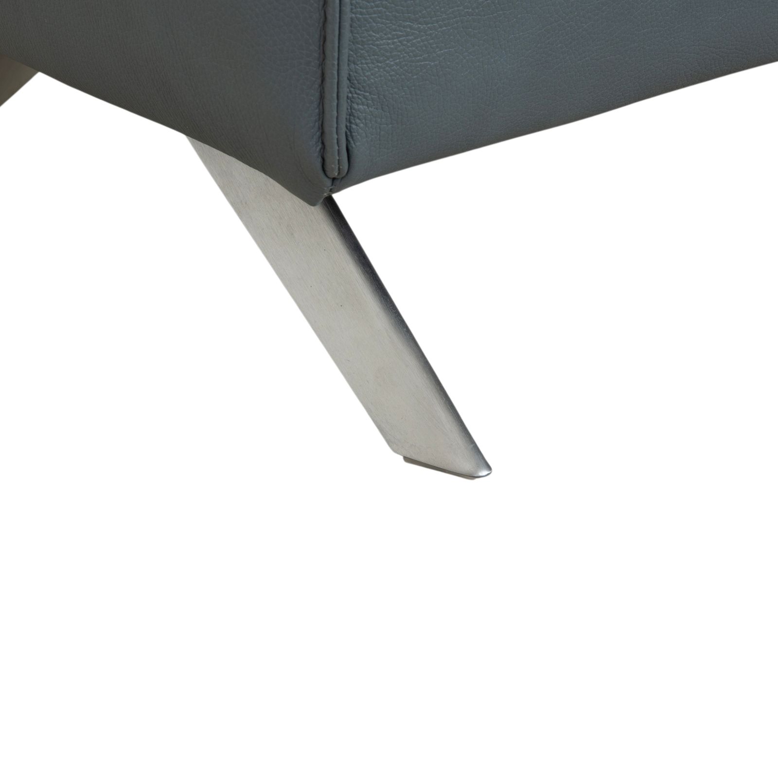 Himolla Biella Leather Stool Blue Grey Petrol photo Furniture