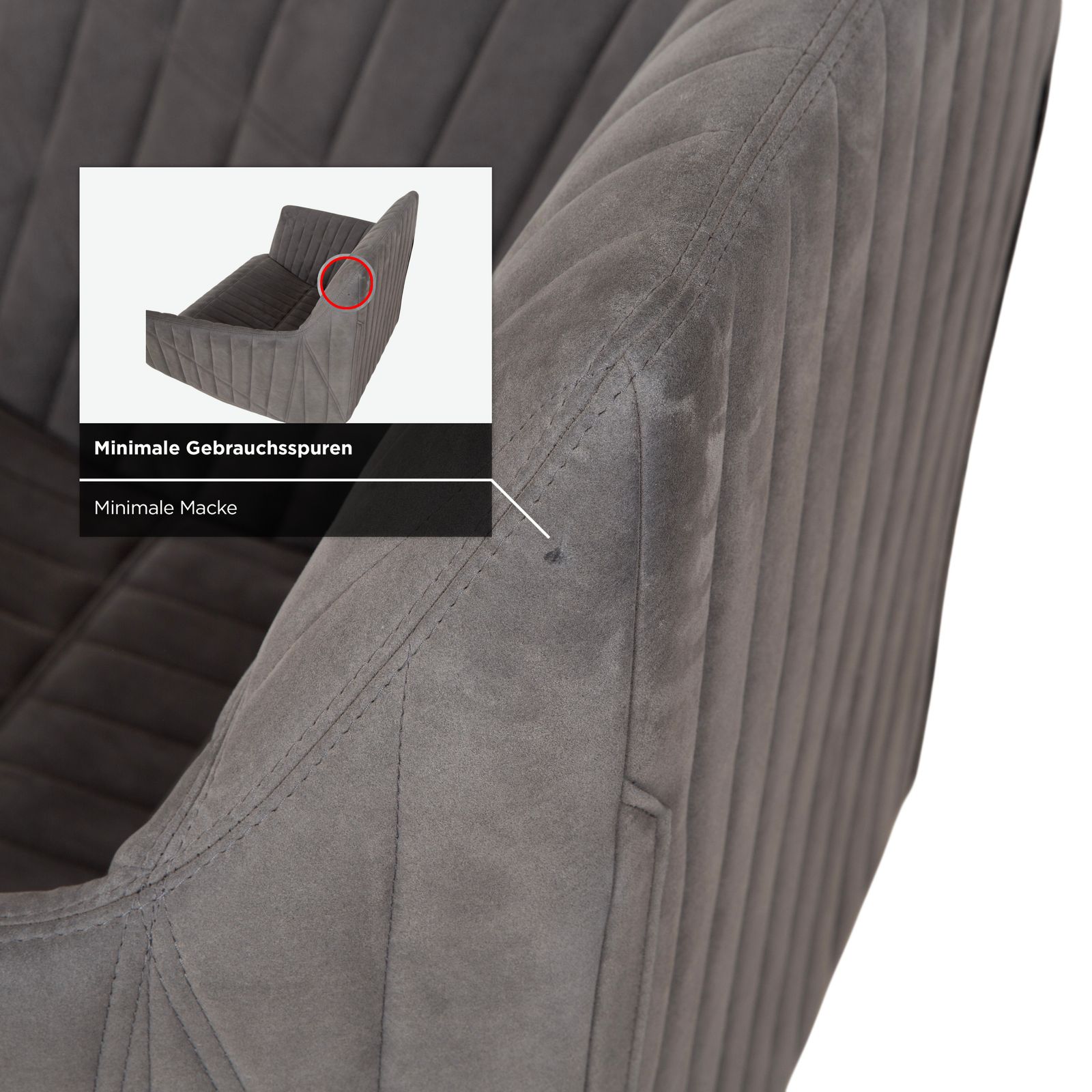 photo for sale Ligne Roset Facet Fabric Armchair Gray