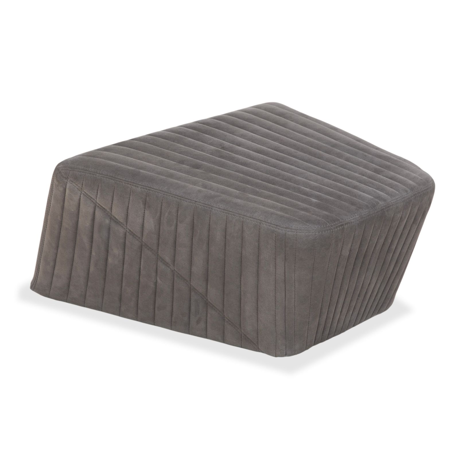Tabouret Ligne Roset Facet en tissu gris