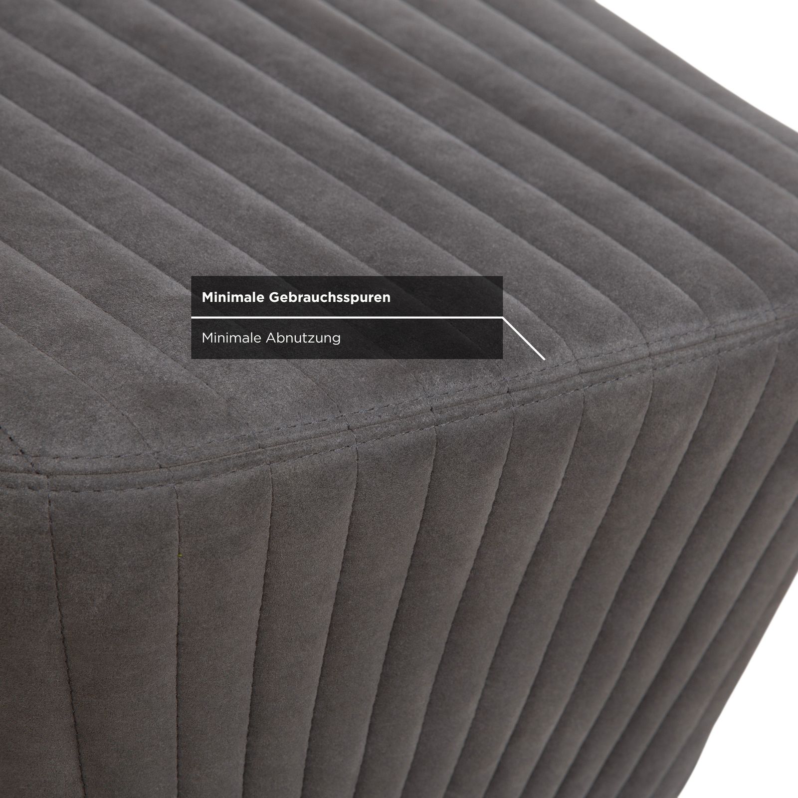 Tabouret Ligne Roset Facet en tissu gris photo for sale