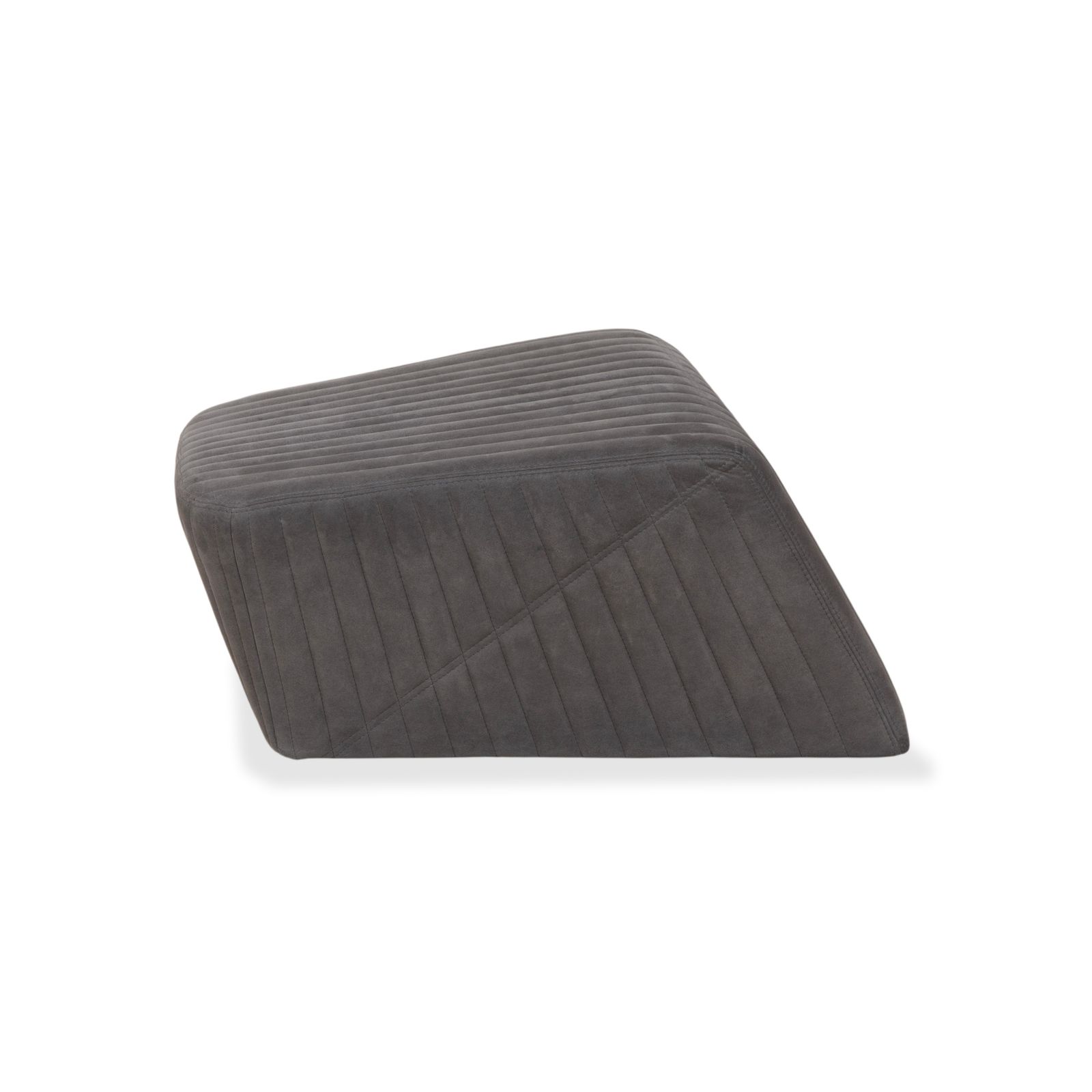 Tabouret Ligne Roset Facet en tissu gris photo vintage