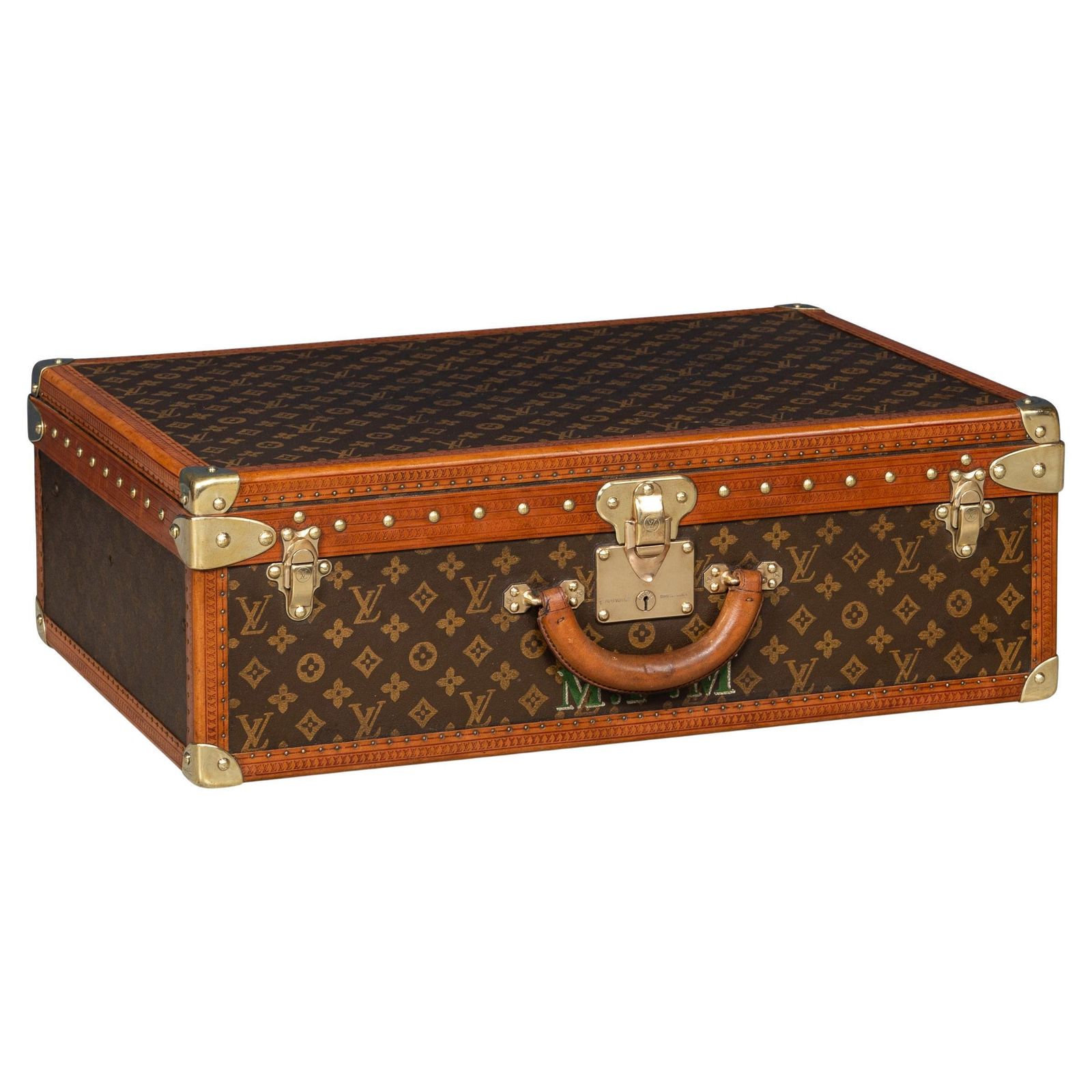 20th Century Louis Vuitton Suitcase In Monogram Canvas, France