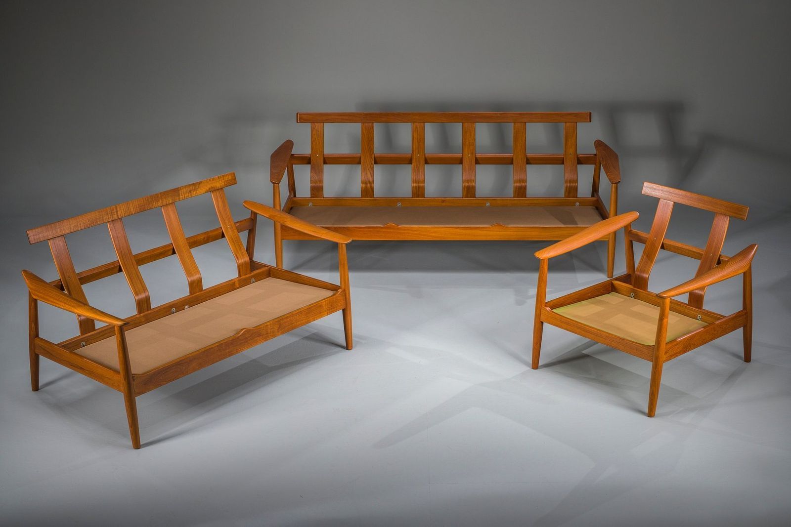 photo vinterior Danish Modern Seating Set In Teak By Arne Vodder For France & Søn, 1960s, Set Of 3