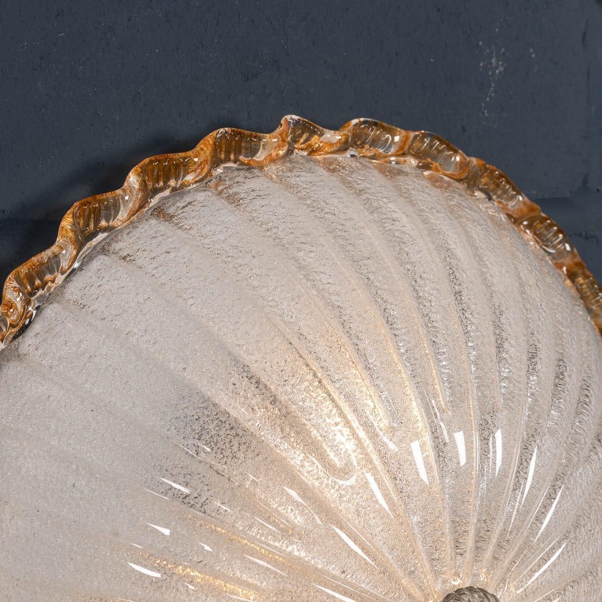 Lighting Vintage 20thc Set Of Three Frosted Glass & Brass Wall Lights, Murano C.1980 photo