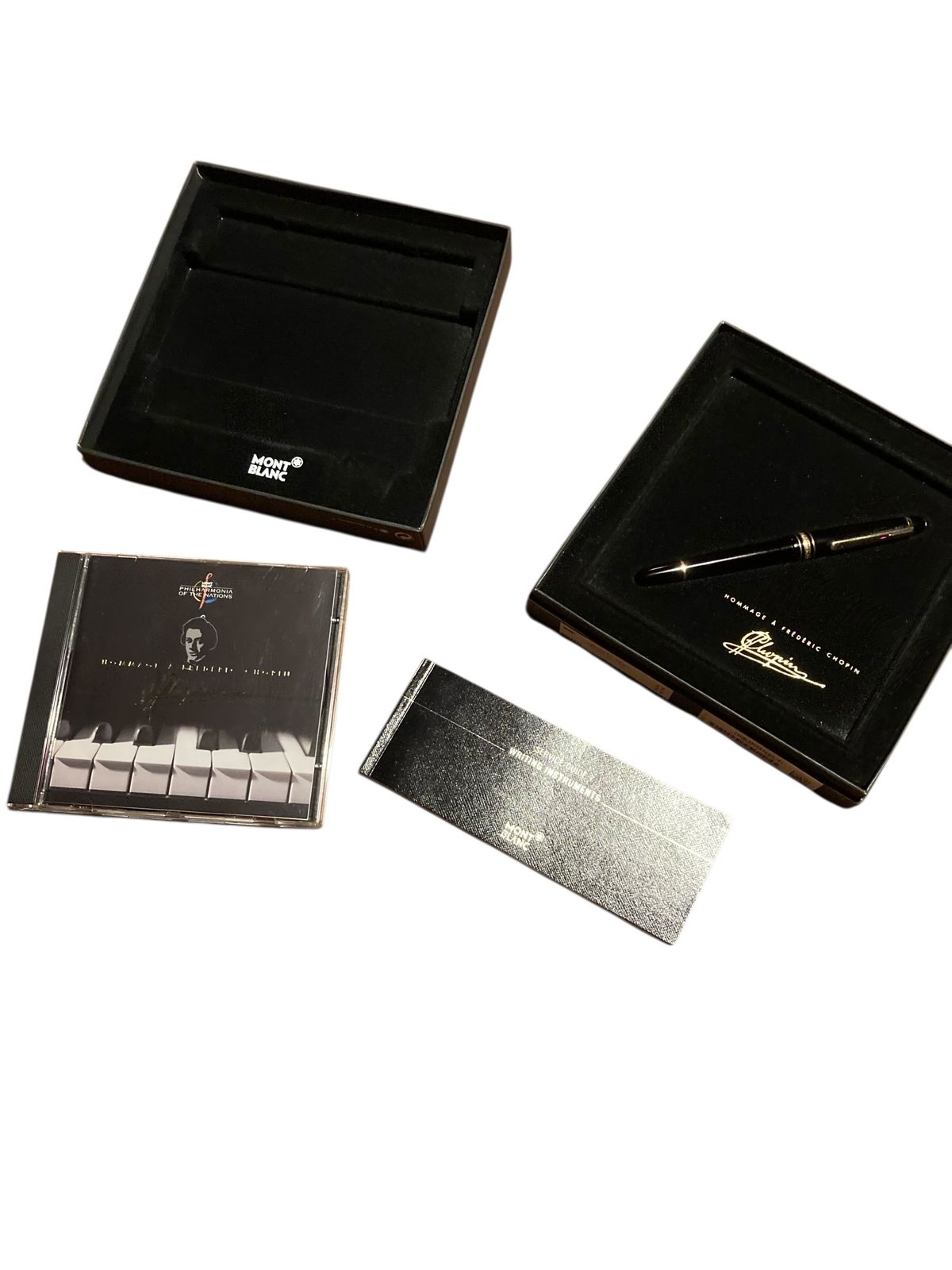 Mont Blanc Fountain Pen And Cd Set Homage To Frederic Chopin photo vintage