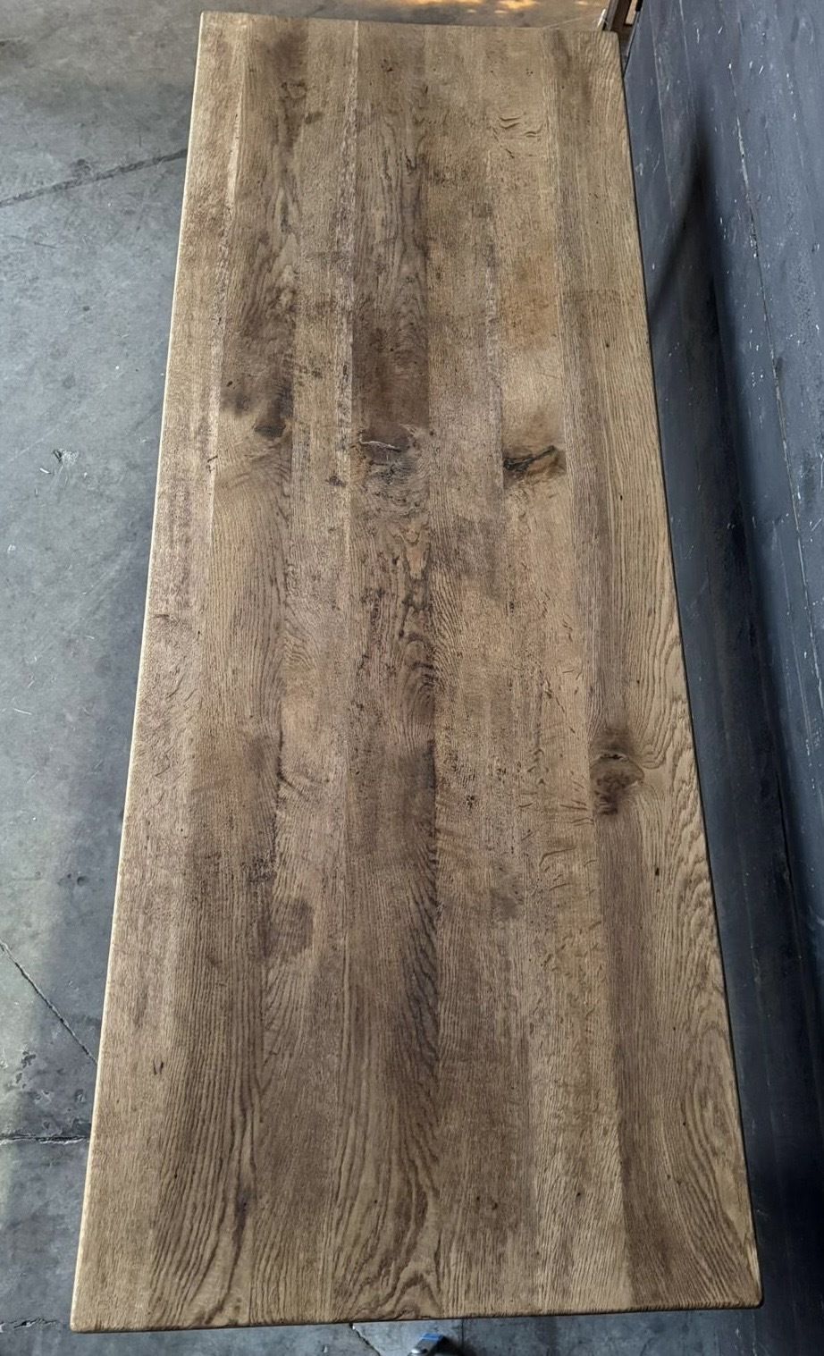 French Bleached Oak Farmhouse Dining Table photo buy