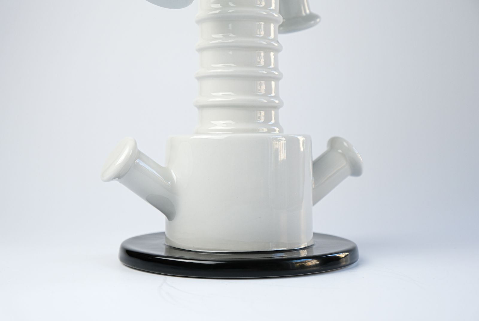1100.0 Ettore Sottsass Postmodern "Tigris" Porcelain Vase For Memphis Milano, 1983 photo