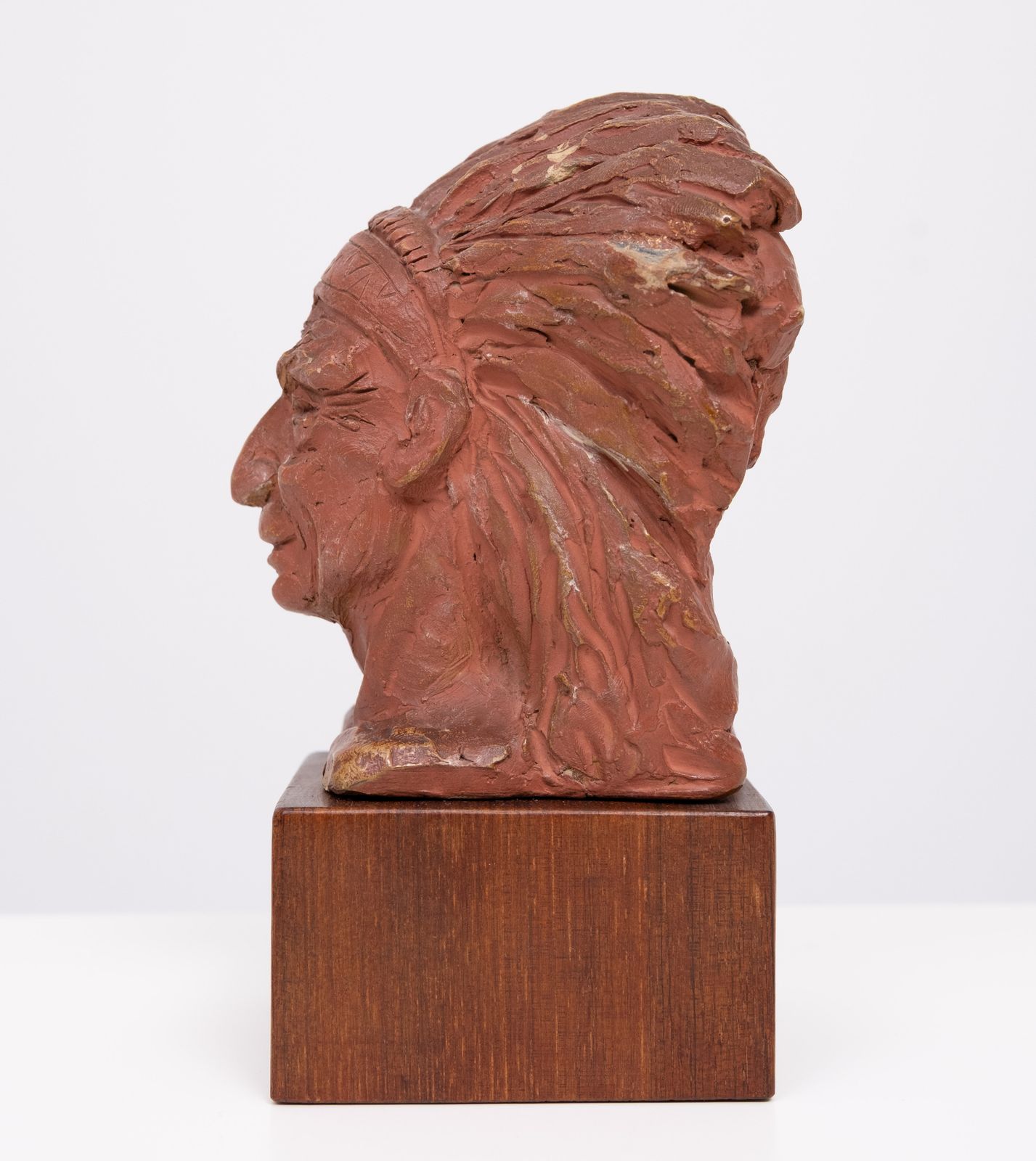 Klein Terracotta Indiaas Borstbeeld, Ca. Jaren 1960 photo furniture