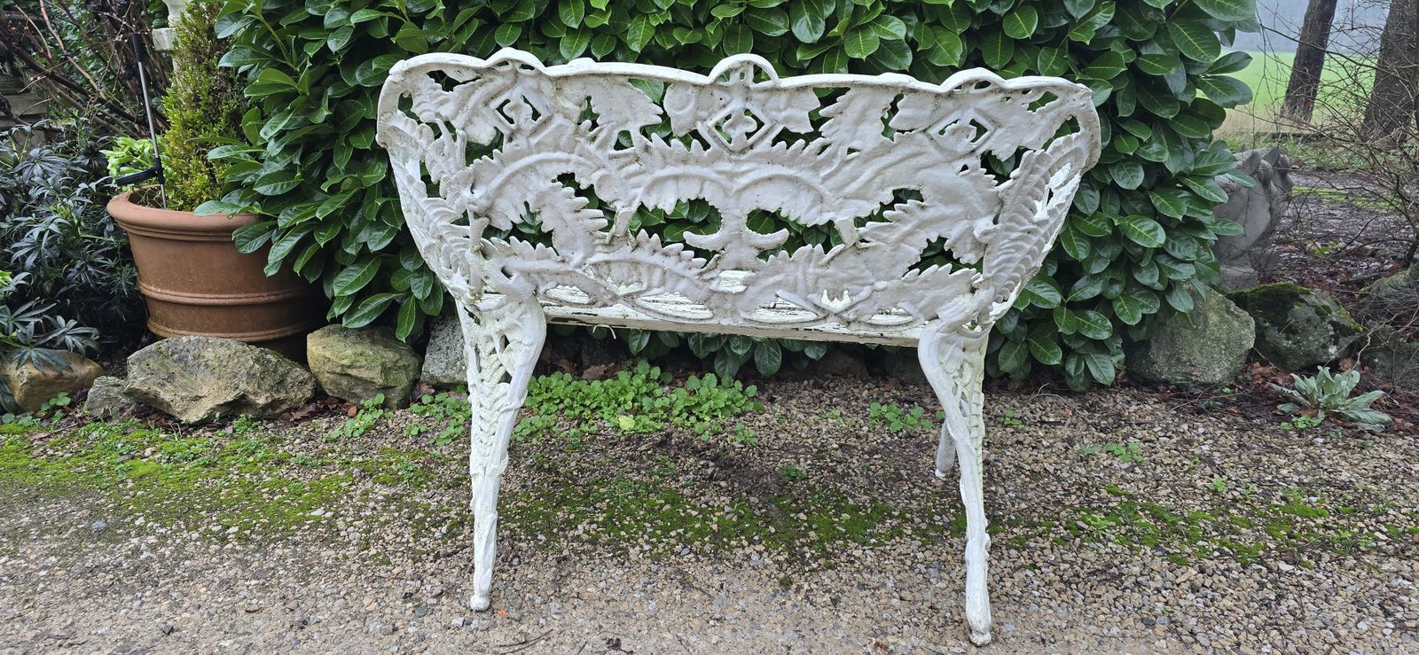 Super Two Seat Leaf Garden Bench photo vinterior
