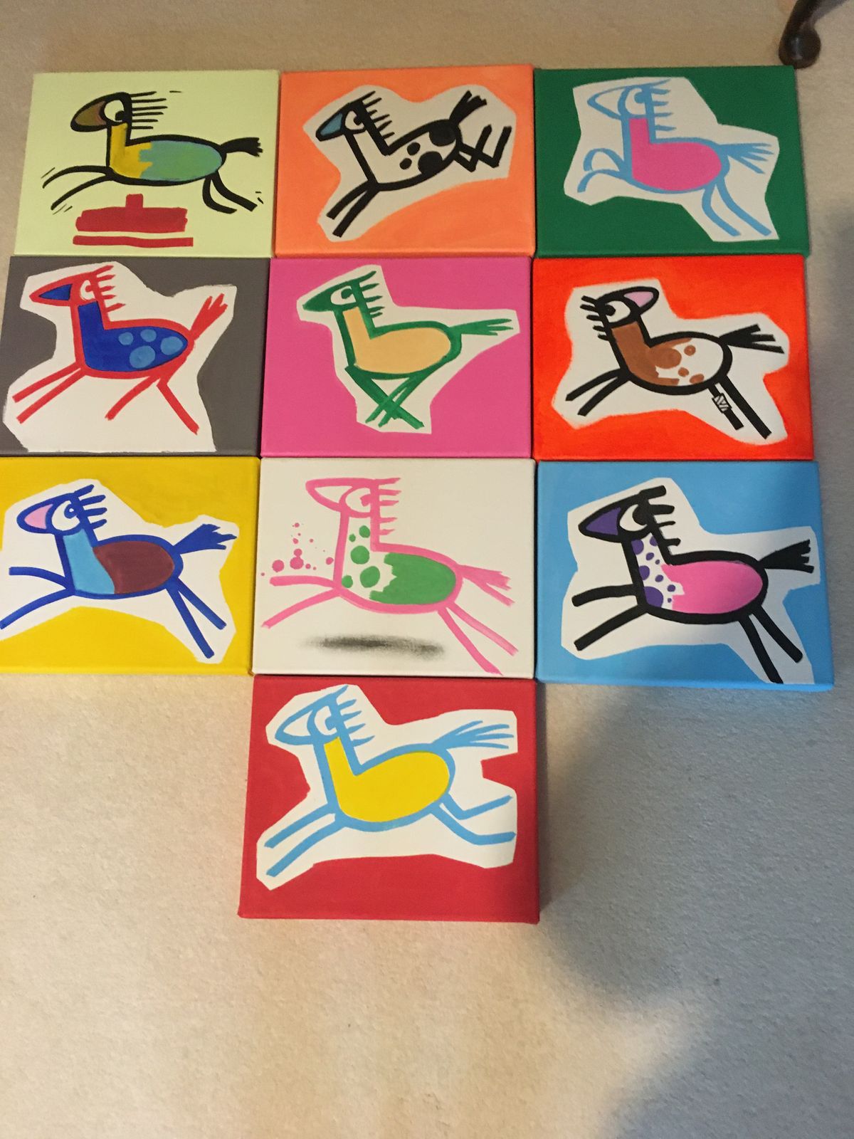 Charming Little Horses Created By Spanish Street Artist Francisco De Pajaro photo furniture
