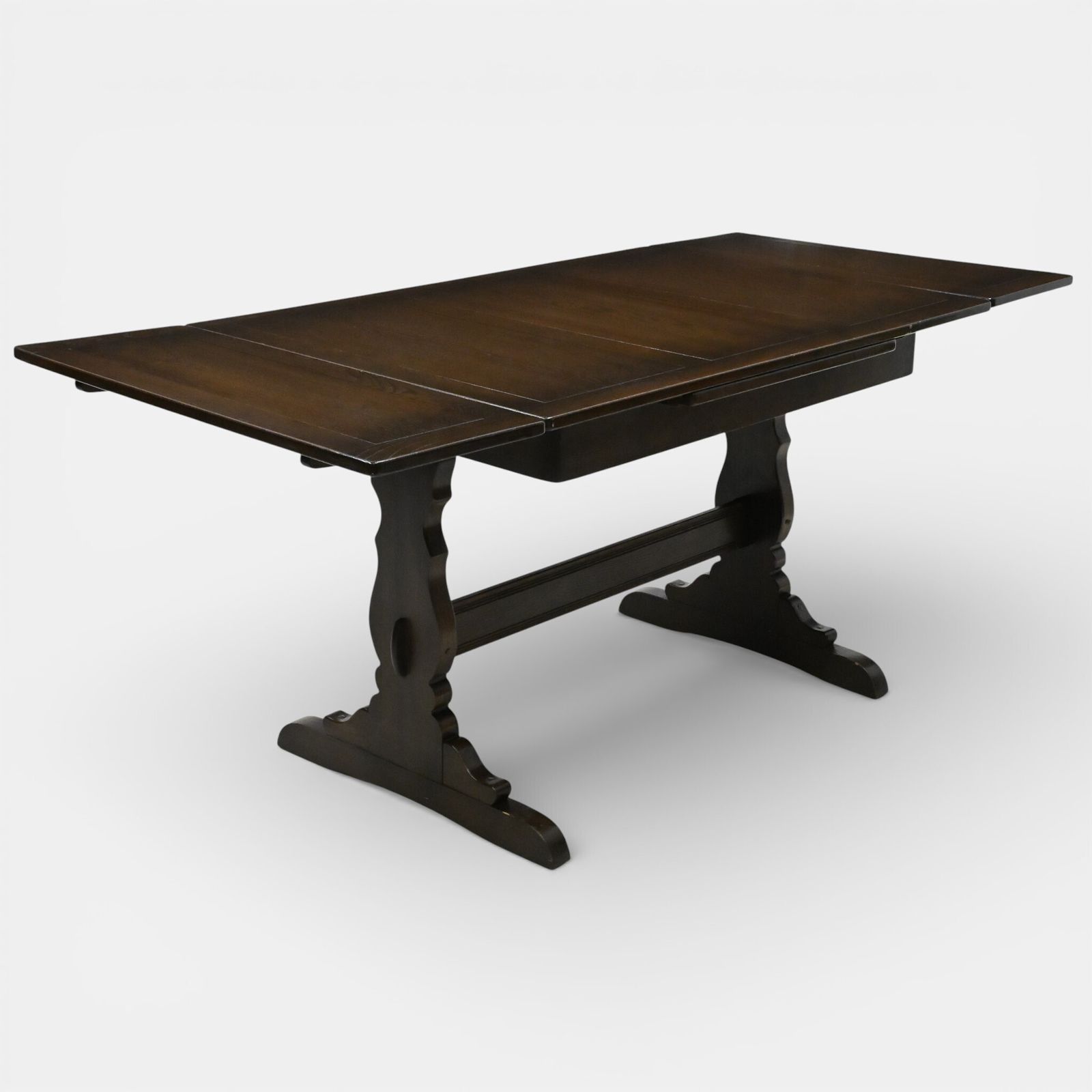 Ercol Extending Dining Table Old Colonial Dark Finish Free Uk Delivery* photo Furniture