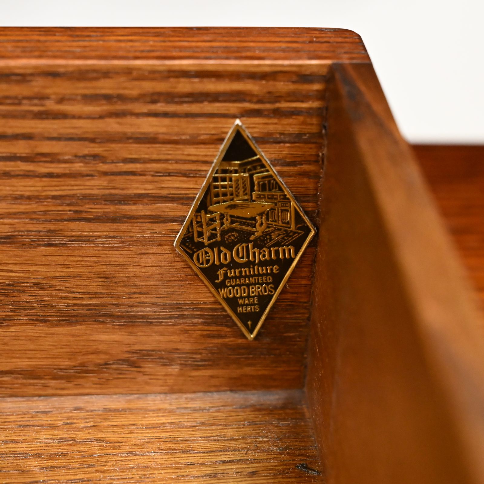 photo for sale Old Charm Chest Of Drawers 4 Long 2 Short Tudor Brown Finish Free Uk Delivery*