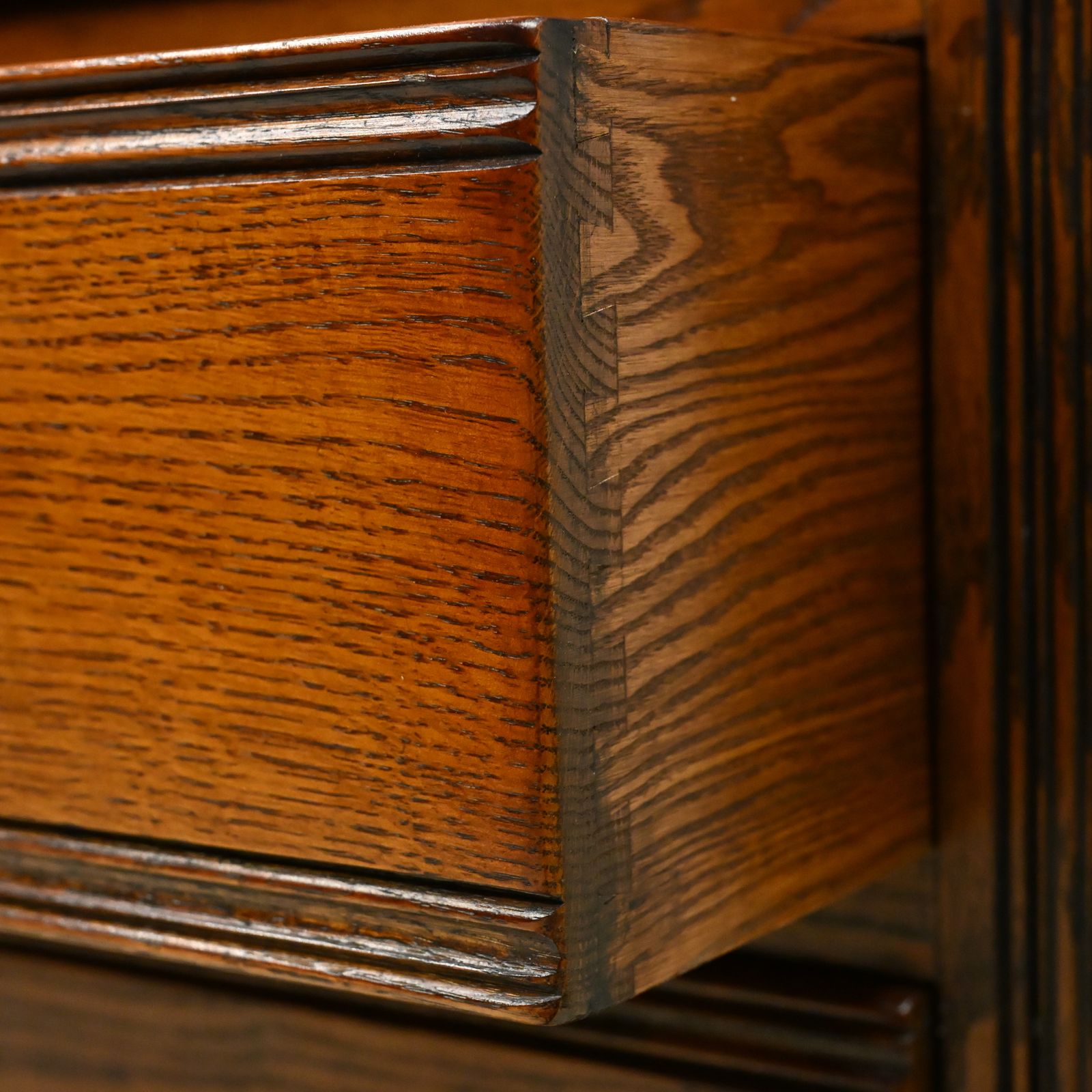 photo vinterior Old Charm Chest Of Drawers 4 Long 2 Short Tudor Brown Finish Free Uk Delivery*