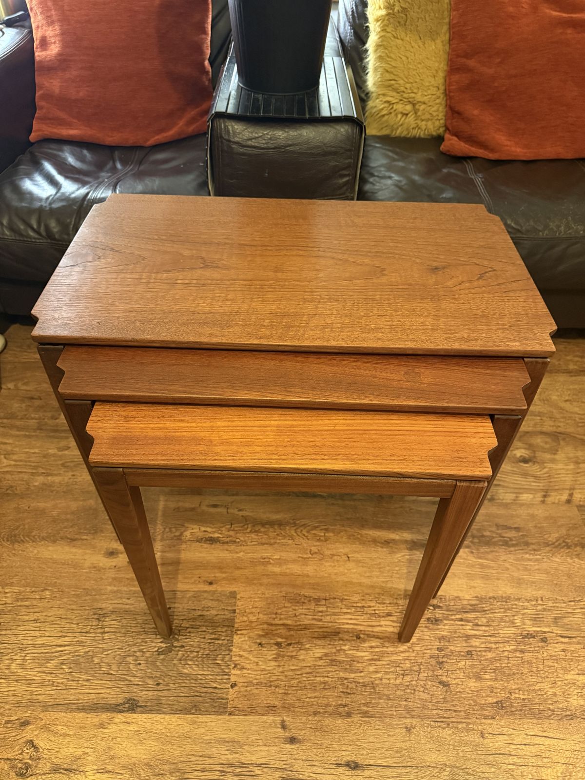 Mid Century Teak Nest Of Tables – Set Of 3 – Attributed To Richard Hornby (1960s) photo furniture